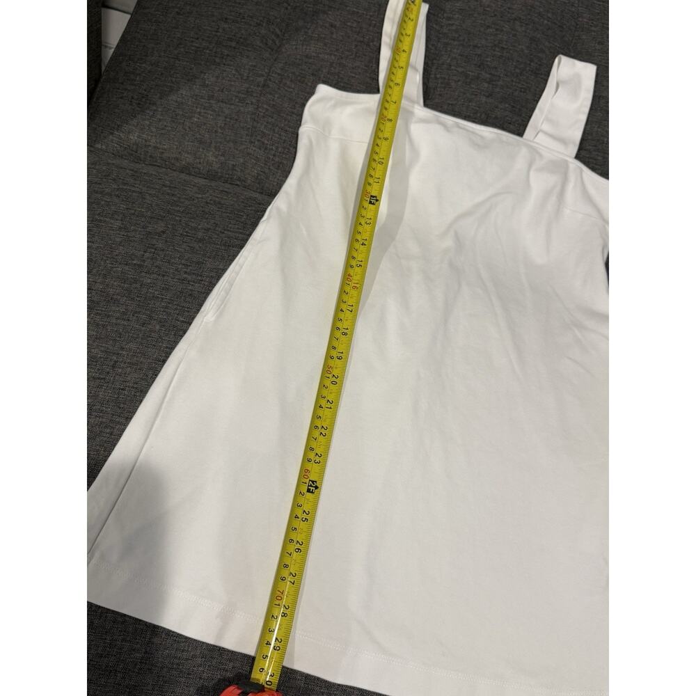 Old Navy Dress Womens XS White Sheath Mini Square Neck Pockets Jersey Casual - Picture 5 of 10
